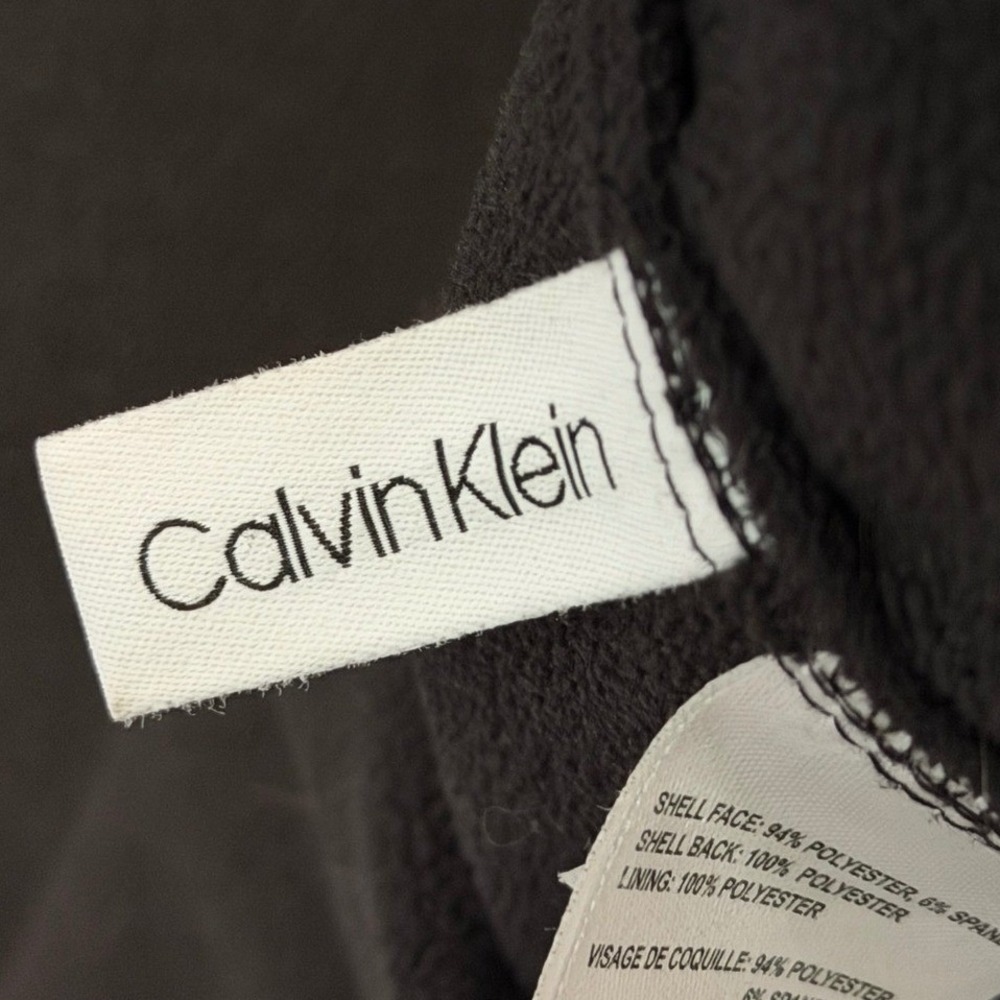 Calvin Klein Water Resistant Softshell Jacket Mens M Black Full Zip Lined - Picture 9 of 15